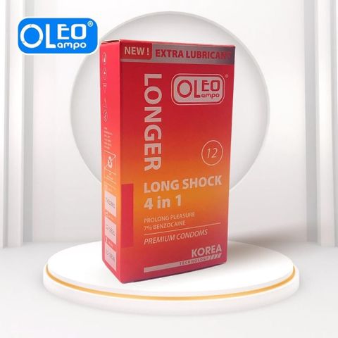 Bao Cao Su Oleo Lampo LONG SHOCK 4 in 1