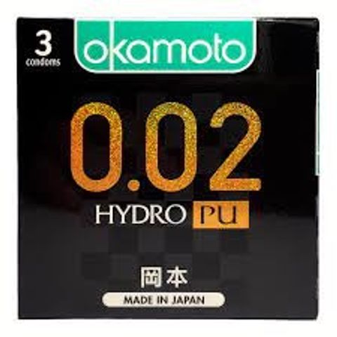 (Hộp 3 Cái) Bao Cao Su Okamoto 0.02 PU Siêu Mỏng Truyền Nhiệt Nhanh Chính hãng