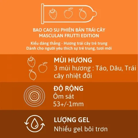 Bao Cao Su Masculan Frutti Edition