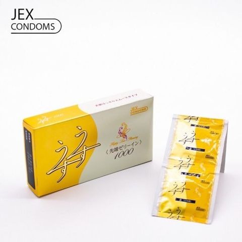 (Chính hãng) Bao Cao Su Jex UsuUsu Jelia Coat R1000 Siêu Mỏng 12s Cao cấp - hình ảnh thực tế
