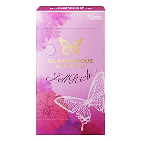(Chính hãng) Bao Cao Su Jex Glamourous Butterfly Jell Rich Siêu Mỏng 8s Cao cấp