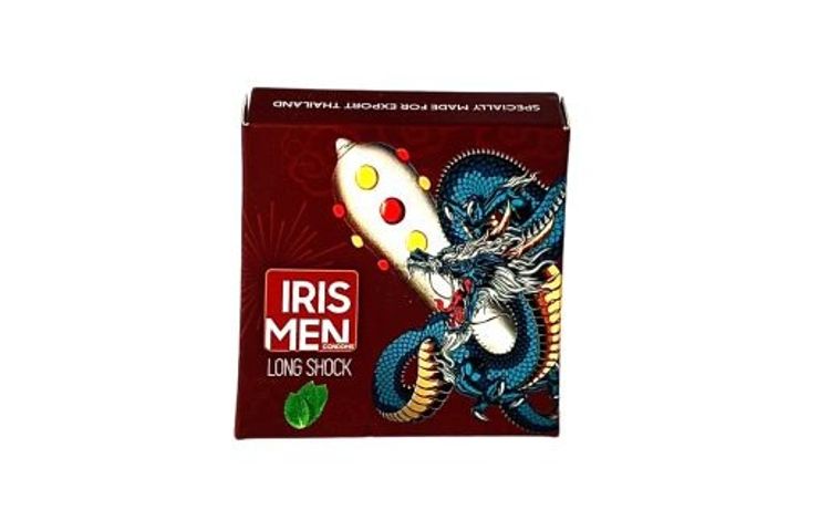 (Chính hãng) Bao Cao Su Iris Men Long Shock 9 Bi Silicon Cực Kỳ Mềm Mại Tăng Cảm Giác Cao cấp