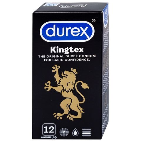 (Hộp 12 Cái) Bao Cao Su Durex Kingtex Chính Hãng