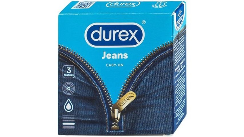 (Hộp 3 Cái) Bao Cao Su Durex Jeans Chính Hãng