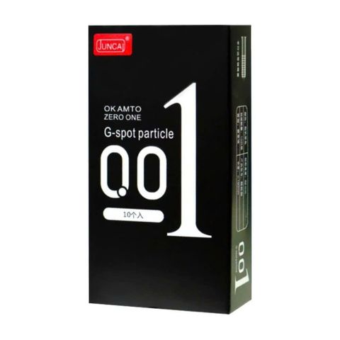 Hộp 10 C&aacute;i Bao cao su cao cấp si&ecirc;u mỏng Juncai 001 Okamoto G-Spot