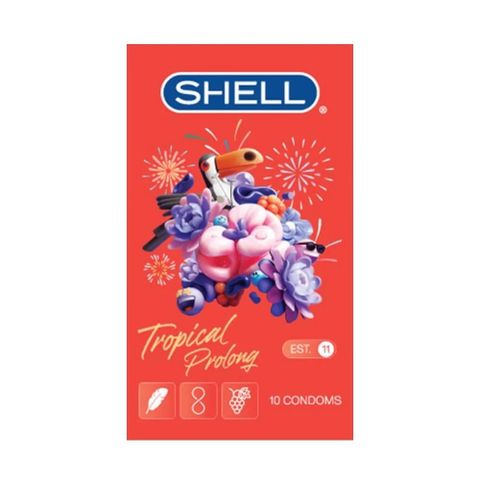 Bao cao su hương hoa quả nhiệt đới Shell Tropical Prolong