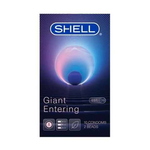 Bao cao su g&acirc;n nổi, bi tăng 3cm Shell Giant Entering