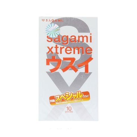 Hộp 10 C&aacute;i Sagami Super Thin - Bao cao su si&ecirc;u mỏng