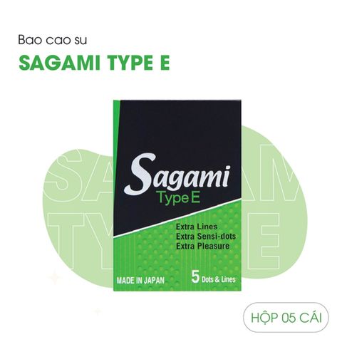 Bao cao su Sagami Type E Si&ecirc;u Điểm G&acirc;n Nổi Ch&iacute;nh h&atilde;ng