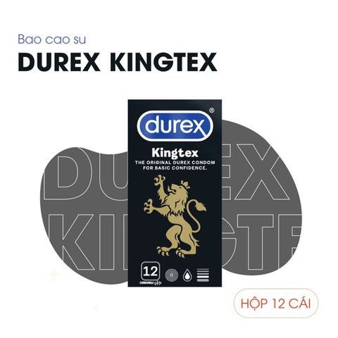 Hộp 12 C&aacute;i Bao Cao Su Size Nhỏ 49mm Durex Kingtex