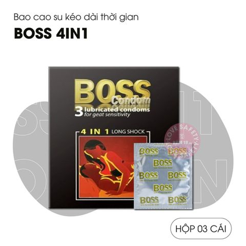 Hộp 3 C&aacute;i Bao Cao Su D&agrave;nh Cho Nam Giới 4in1