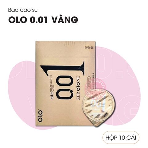 Bao Cao Su G&acirc;n Gai Olo 0.01 V&agrave;ng Ch&iacute;nh h&atilde;ng