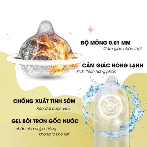 Bao Cao Su OLO 0.01 Lửa Băng Ch&iacute;nh h&atilde;ng