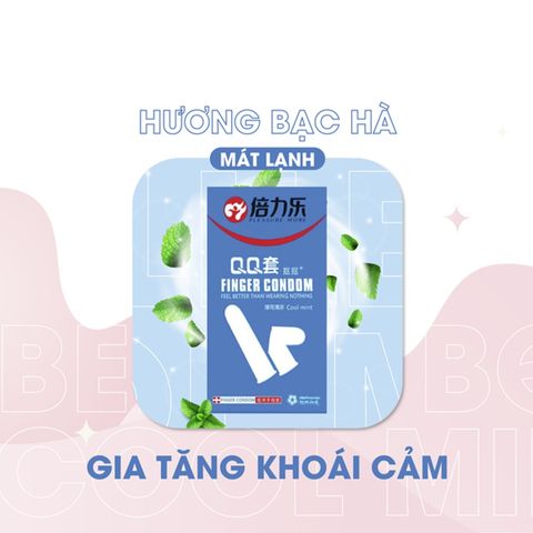 Bao Cao Su Ng&oacute;n Tay Beilile QQ Cool Mint