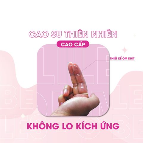Bao Cao Su Ng&oacute;n Tay Trơn Beilile Les C