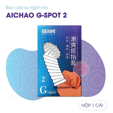 H&igrave;nh ảnh Bao Cao Su Ng&oacute;n Tay G&acirc;n Gai Lớn Aichao G Spot 2