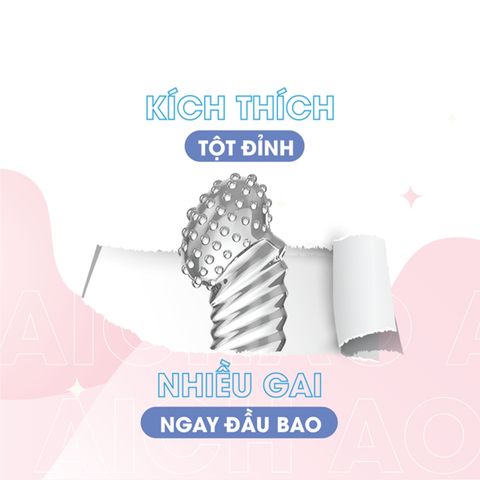 H&igrave;nh ảnh Bao Cao Su Ng&oacute;n Tay G&acirc;n Gai Lớn Aichao G Spot 2