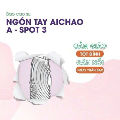 Hộp 1 C&aacute;i Bao Cao Su Ng&oacute;n Tay Gai Aichao G Spot 3