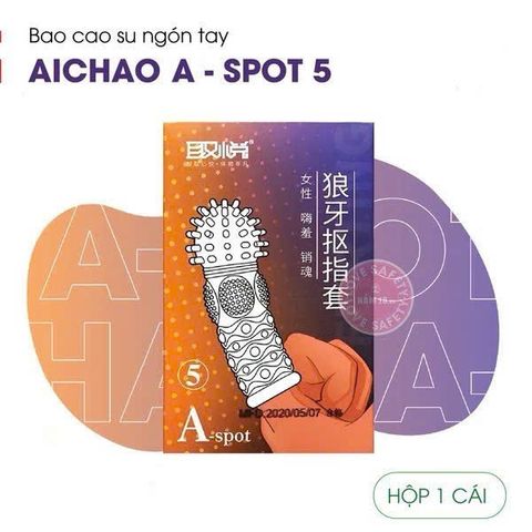 Bao Cao Su Ng&oacute;n Tay Gai Nổi Lớn Aichao A Spot 5 Ch&iacute;nh H&atilde;ng
