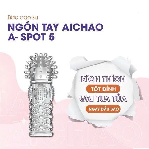 Bao Cao Su Ng&oacute;n Tay Gai Nổi Lớn Aichao A Spot 5 Ch&iacute;nh H&atilde;ng