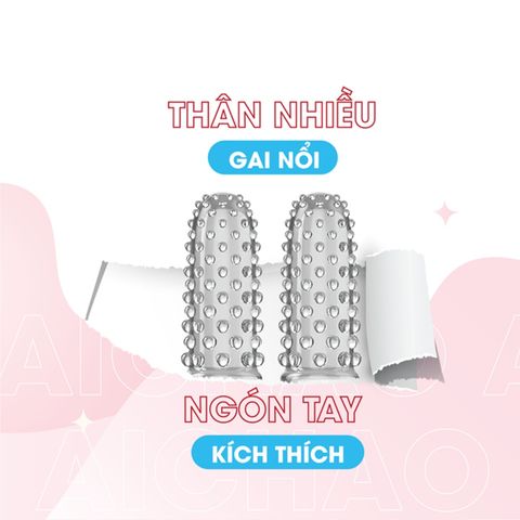 Hộp Bao Cao Su Ng&oacute;n Tay Gai Lớn Aichao