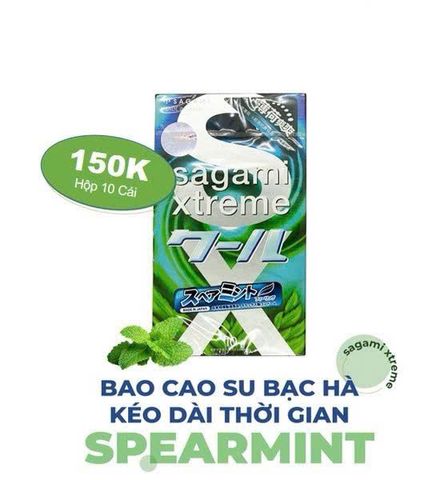 Bao Cao Su Hương Bạc H&agrave; Sagami Xtreme Spearmint