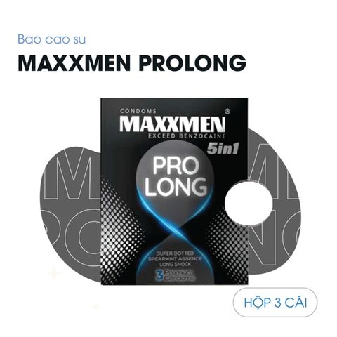 H&igrave;nh ảnh Bao Cao Su K&eacute;o D&agrave;i Thời Gian Maxxmen 5in1 ProLong