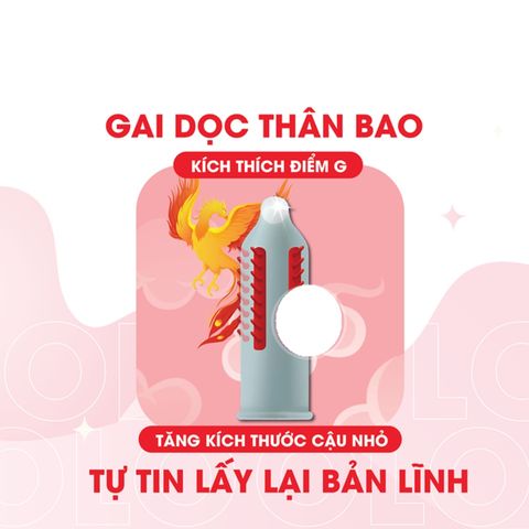 Gai bi lớn tr&ecirc;n bao cao su