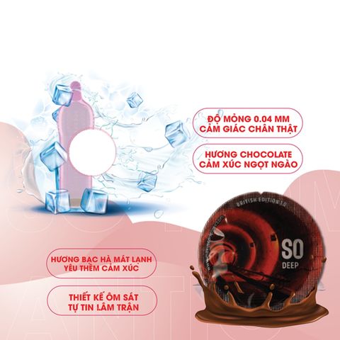 Sản phẩm bao cao su hương chocolate