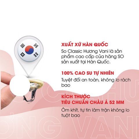 Bao Cao Su SO Classic Hương Vani