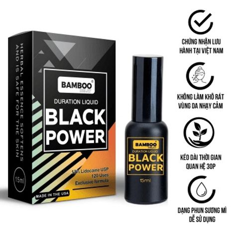lợi &iacute;ch của gel hỗ trợ USA Bamboo Delay &ndash; Black Power