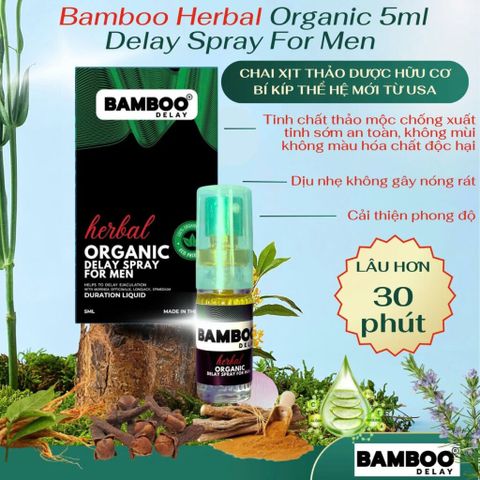 USA Bamboo Herbal Organic Delay Spray For Men - Chai 5ml