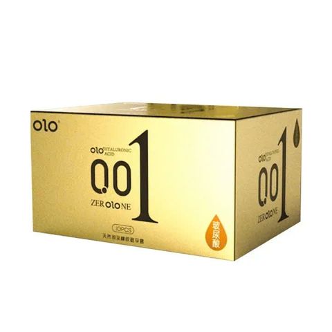 HỘP 10 C&Aacute;I BAO CAO SU OLO V&Agrave;NG 001
