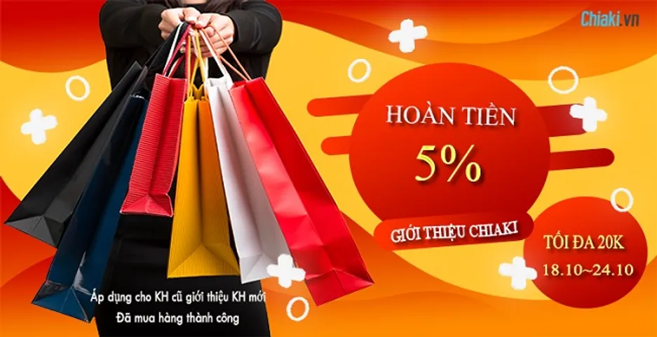 Chương trình “Giới thiệu Chiaki - Hoàn tiền 5%”