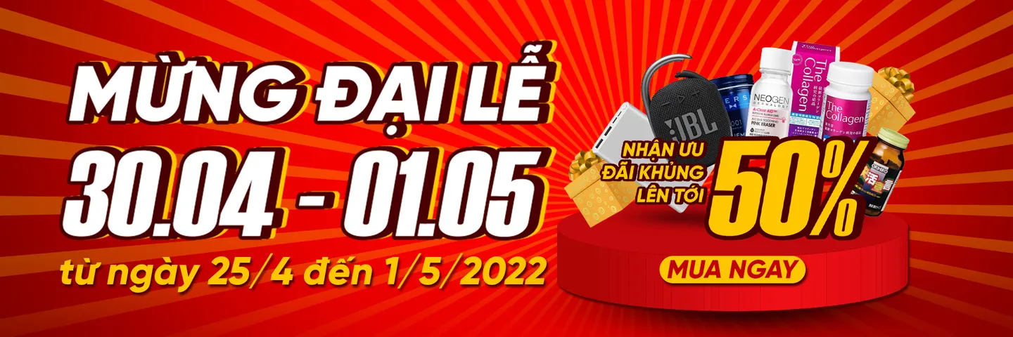 Chiaki “Mừng Đại Lễ 30/4 - 1/5”: Nhận Ưu Đãi Khủng Lên Tới 50% (Từ 25/4 - 1/5)