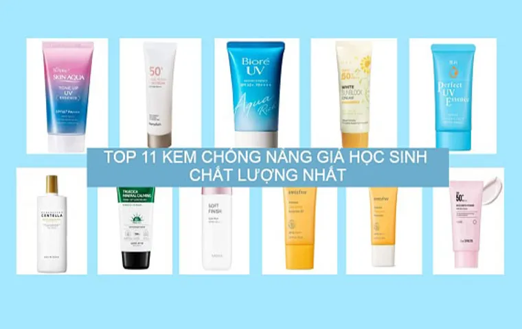 TOP 10+ kem chống nắng giá học sinh chất lượng 2026