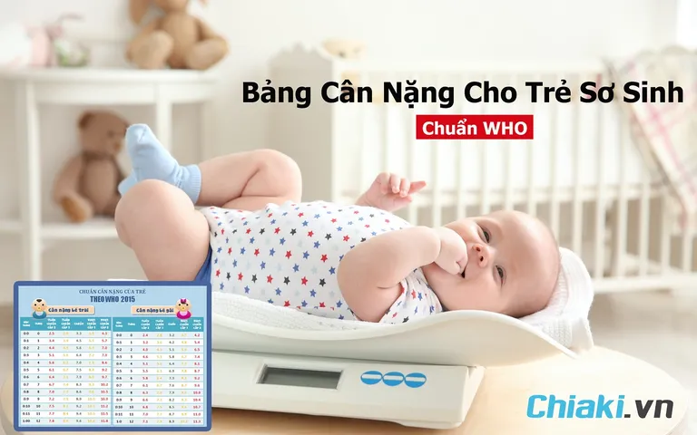 Bảng chiều cao cân nặng của trẻ nam nữ từ 0 - 18 tuổi chuẩn WHO mới 