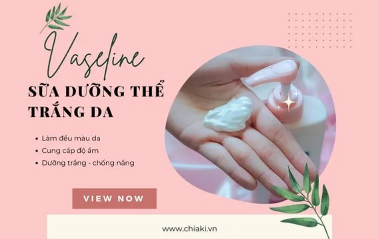Top 10 Sữa dưỡng thể Vaseline giúp trắng da toàn thân hiệu quả 2026