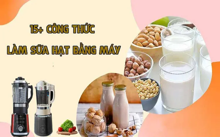15+ cách làm sữa hạt bằng máy thơm ngon, bổ dưỡng tại nhà
