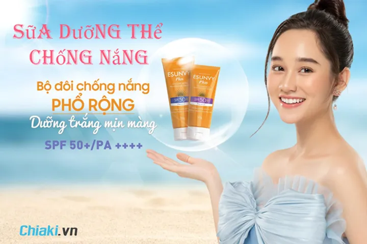Review top 15 sữa dưỡng thể chống nắng tốt hiện nay