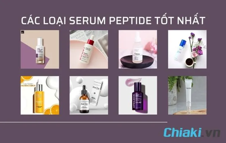 TOP 5 serum Peptide phục hồi da, chống lão hóa được ưa chuộng hiện nay