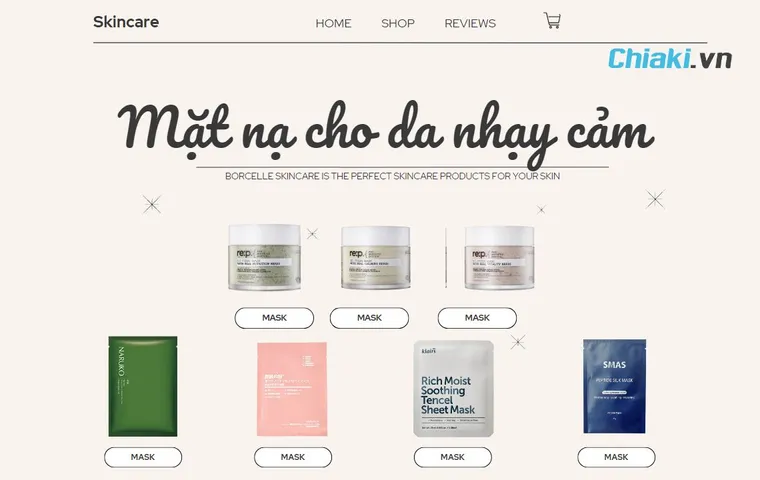 Top 10 mặt nạ cho da nhạy cảm được yêu thích hiện nay
