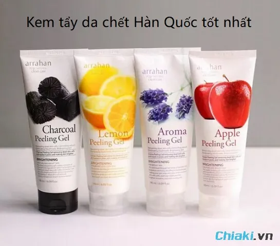 Top 15 kem tẩy da chết Hàn Quốc lành tính nên dùng hiện nay