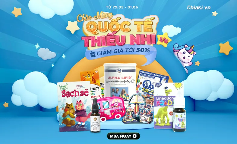 Chào mừng ngày Quốc Tế Thiếu Nhi 01/06 Chiaki SALE TO 50%