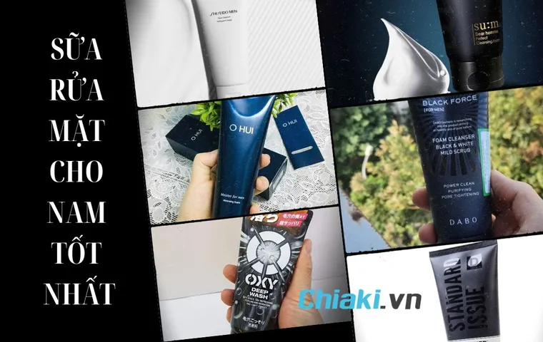 TOP 12 sữa rửa mặt cho nam tốt không thể bỏ qua
