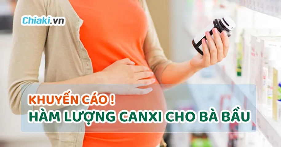 [Khuyến Cáo]: Hàm lượng canxi cho bà bầu chuẩn khoa học