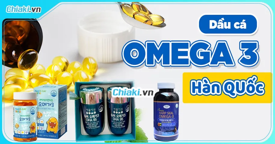 Top 5 Omega- 3 Hàn Quốc tốt được Bác Sĩ khuyên dùng