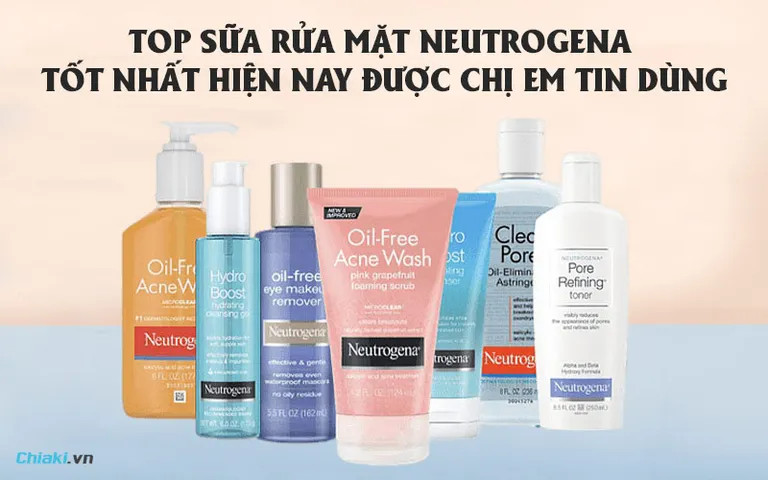 Review top 9 sữa rửa mặt Neutrogena được tin dùng hiện nay