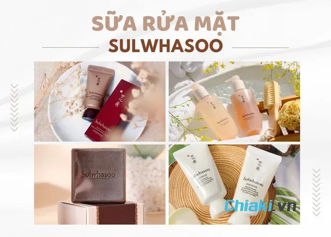 TOP 5 sữa rửa mặt Sulwhasoo Hàn Quốc được ưa chuộng sử dụng 2026