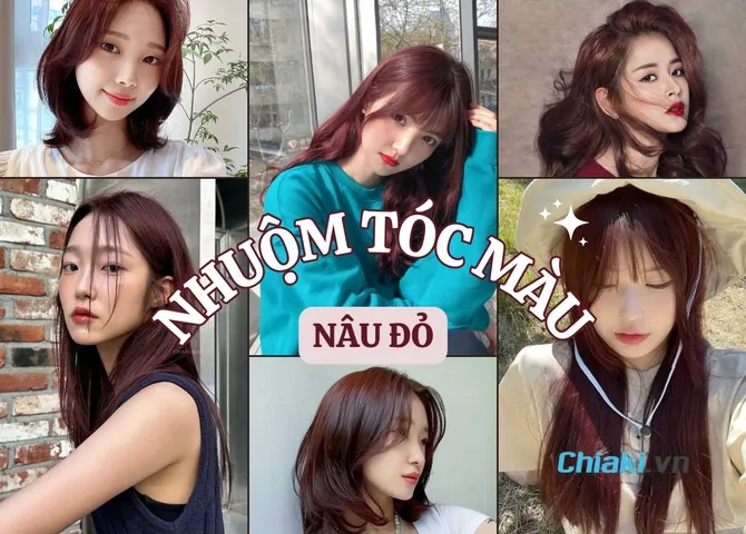 25+ kiểu nhuộm tóc màu nâu đỏ tôn da sáng bật tông không lo lỗi mốt